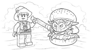 Kolorowanki Lego Durrr Burger 10