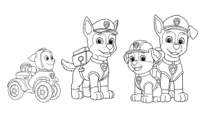 Kolorowanki Chase PAW Patrol