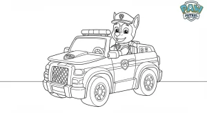 Kolorowanki Chase PAW Patrol