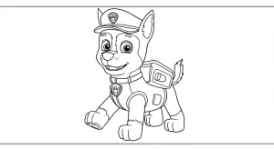 Kolorowanki Chase PAW Patrol