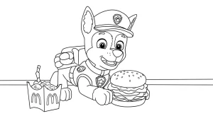 Kolorowanki Chase PAW Patrol