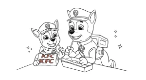 Kolorowanki Chase PAW Patrol