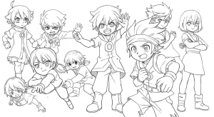 Kolorowanki Inazuma Eleven Go