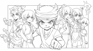 Kolorowanki Inazuma Eleven Go