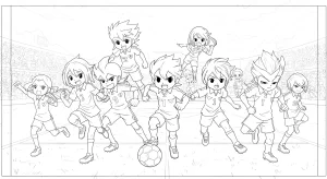 Kolorowanki Inazuma Eleven Go 40