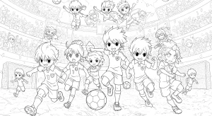 Kolorowanki Inazuma Eleven Go