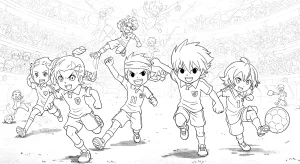 Kolorowanki Inazuma Eleven Go 45