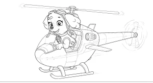 Kolorowanki Skye PAW Patrol