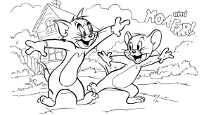 Kolorowanki Tom i Jerry 10